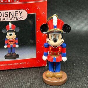 Vintage Disney Schmid Characters Mickey Mouse Nutcracker Collectible Ornament